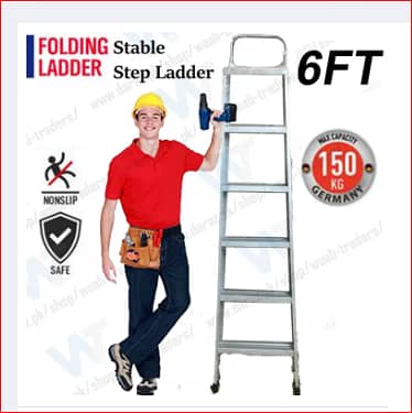 Ladder iron steel لوہے کی سیڑھی