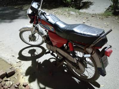 road prince 70cc bike red colour lahore number good condition
