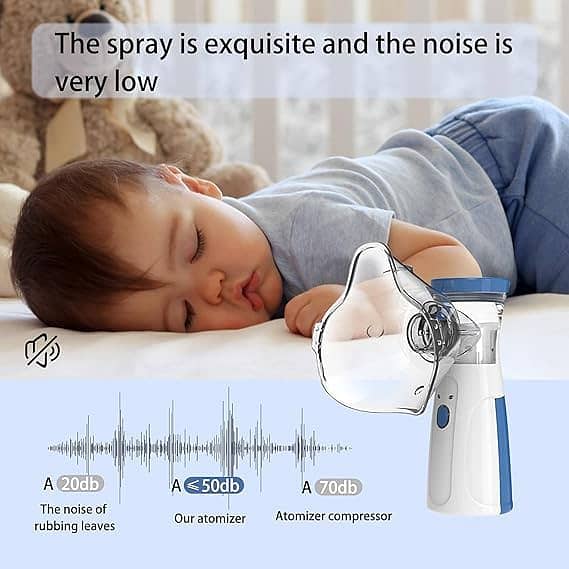 Handheld Mini Nebulizer With Mask And Mouthpiece - Portable Inhaler Fo 2