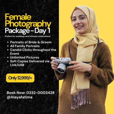 Female Photographer in Karachi | Best Photographer in Karachi