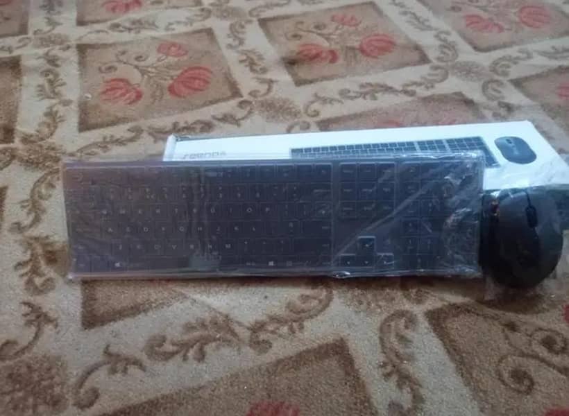 Seenda Branded Metal Wireless Keyboard and Mouse Combo New 0