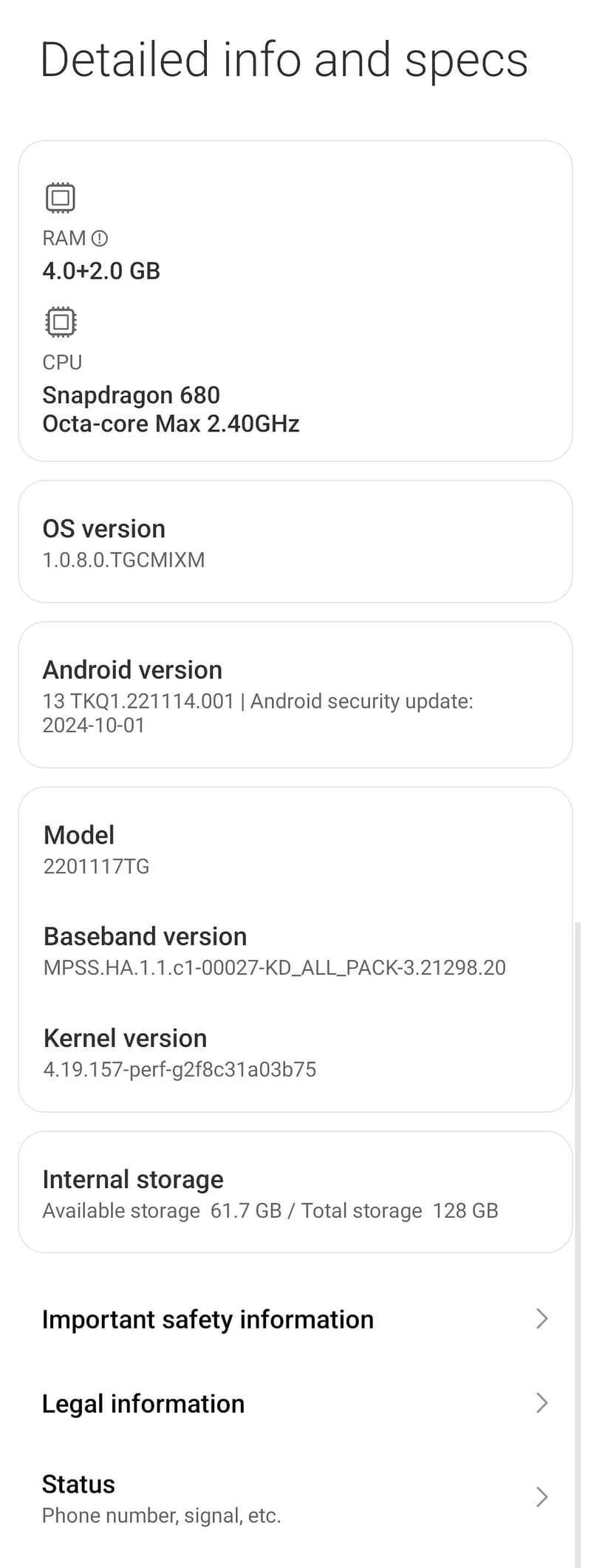 Realme note 11 5