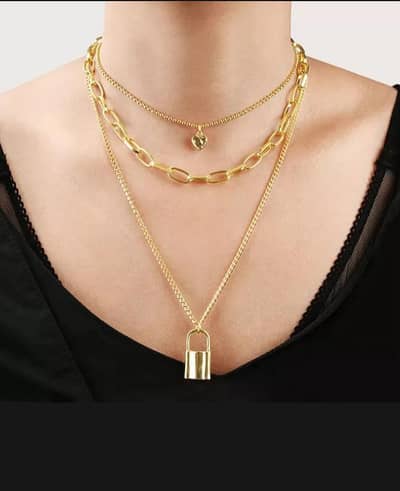 lock style necklace limited stock urgent sale