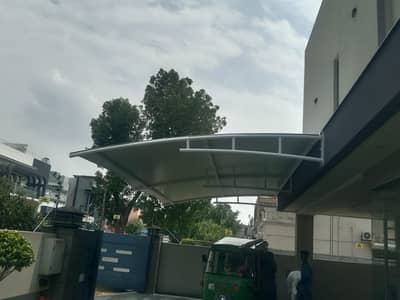Car Parking Shade | Car Porch Tensile Shade Folding l PVC Canopy shade