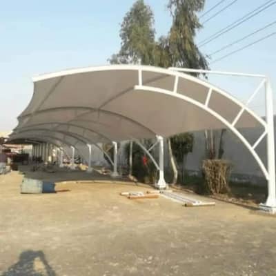 New modern parking , Canopy shed . Restaurant & cafe shed , Car porch
