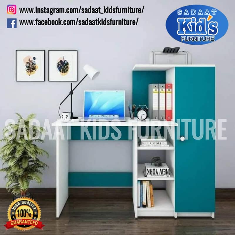study table | book rack | Kids Wardrobe | Cupboard | Baby Almaari ...