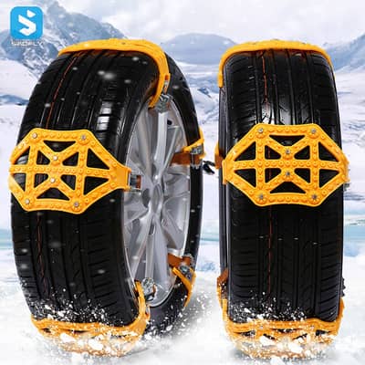 Emergency snow chain pads for cars tyres size 12/13