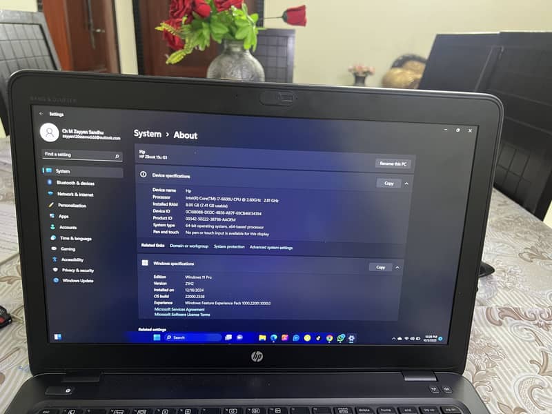 Hp Zbook 15u G3 in pristine condition for sale 14