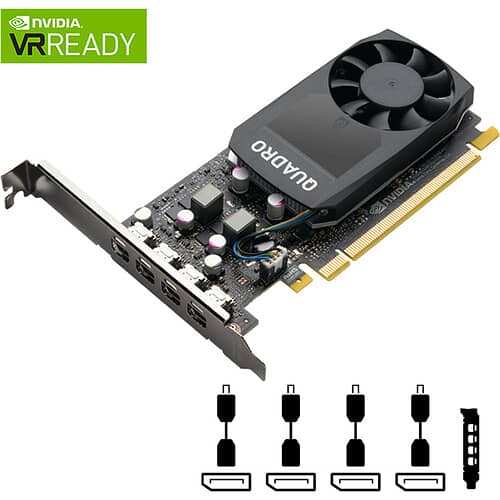 PNY Quadro P1000 V2 - 4GB GDDR5 VRAM, 128-bit, PCI Express 3.0 x16, DP 3