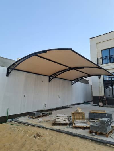 Tensile Fabric/car parking shed/ garage shade/ cover padel court shade