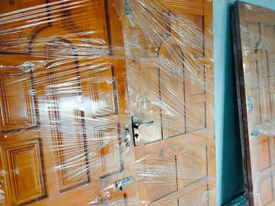 pure solid polished diyar wood doors for sale