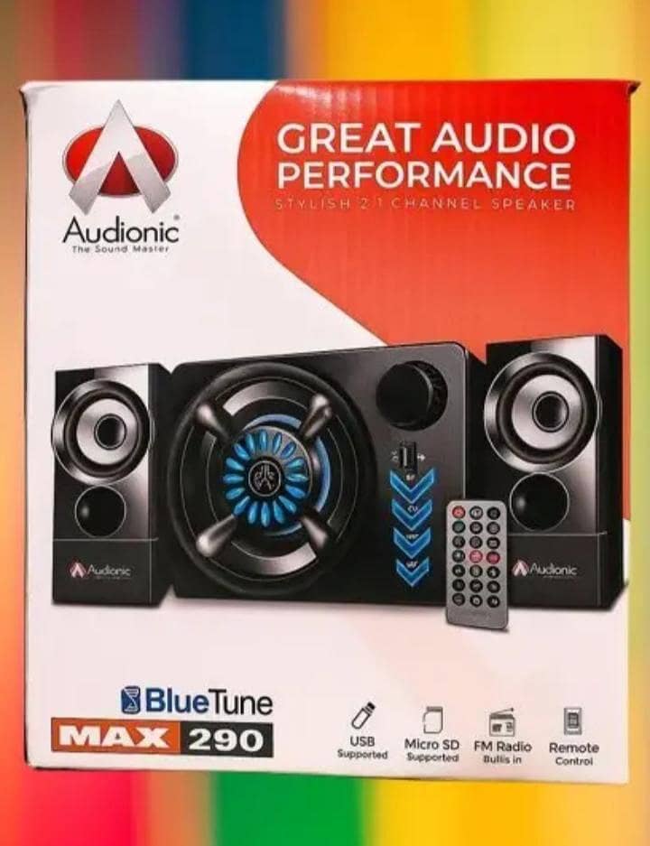 Audionic Blue Tune MAX 290 & Get 2 USB Speakers Free! 1