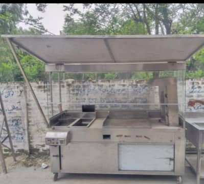 Shawarma+Fryer+ breading table  best material SS sheet