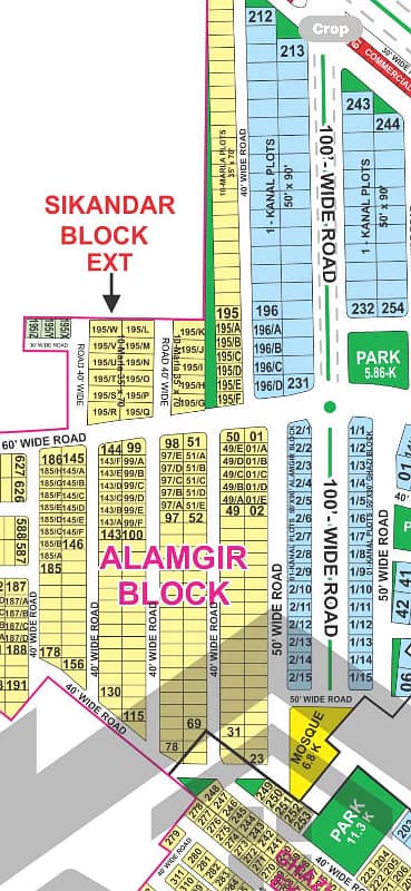 10 Marla Plot Alamgir Block Bahria Town Lahore 0
