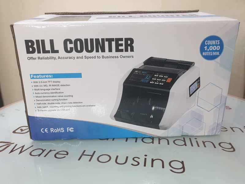 counting machine with fake note detection, value counting, batch,add 12