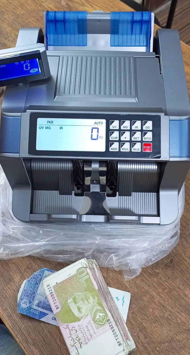 counting machine with fake note detection, value counting, batch,add 13