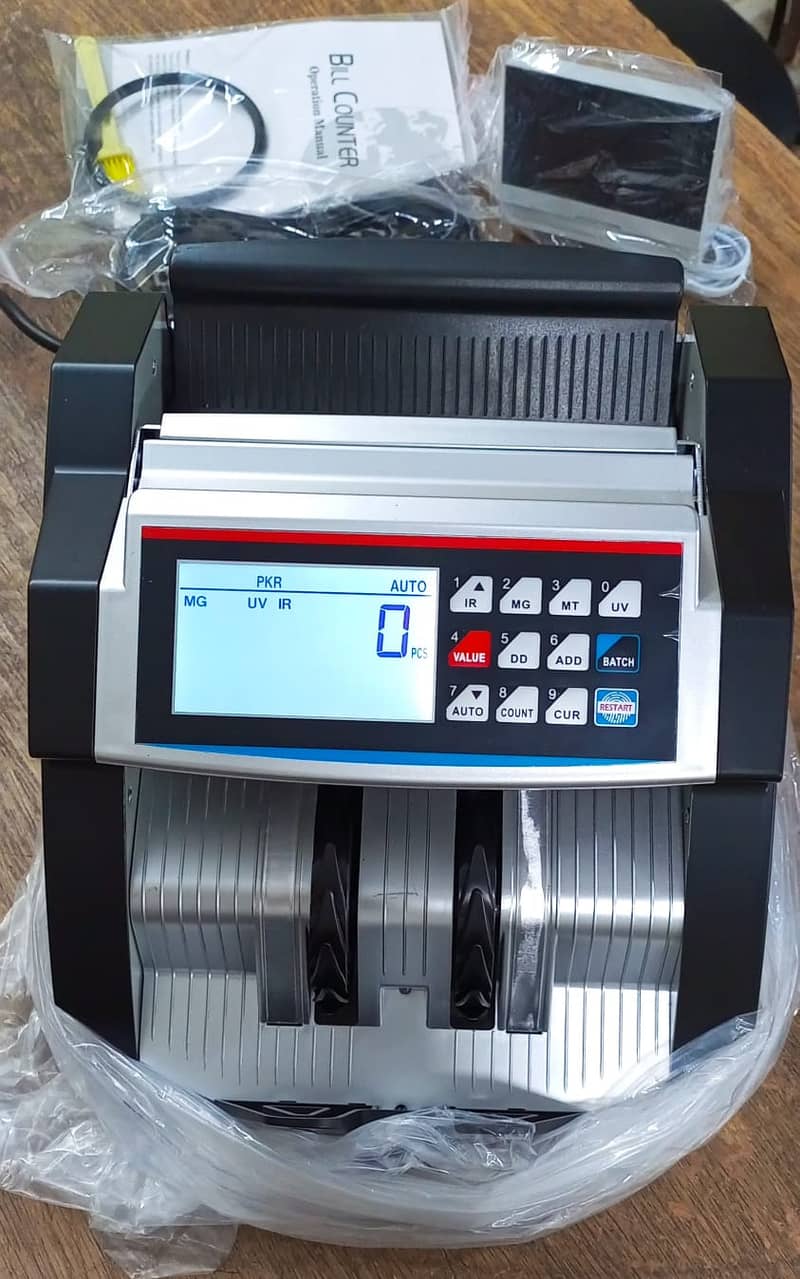 counting machine with fake note detection, value counting, batch,add 19