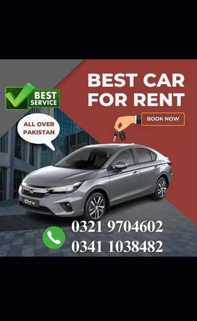 Car Rental/ RENT A CAR Driver/Honda city/Rent a Car
