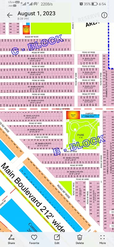 5m B block plot with carpeted roads and underground electricity 0