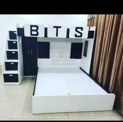 Bunk bed | Kid wooden bunker | Baby bed | Double bed | Triple bunk be