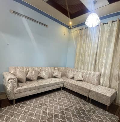 L shape sofa set