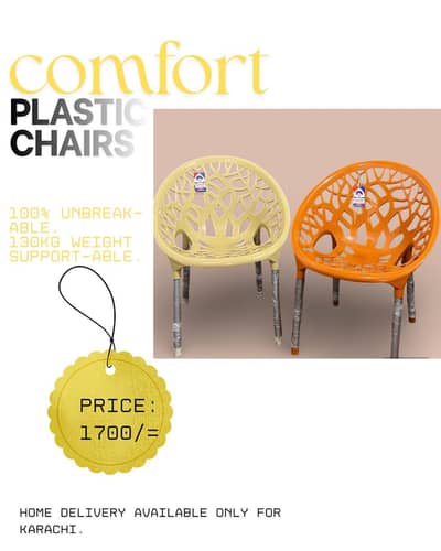 Comfort plastic chair