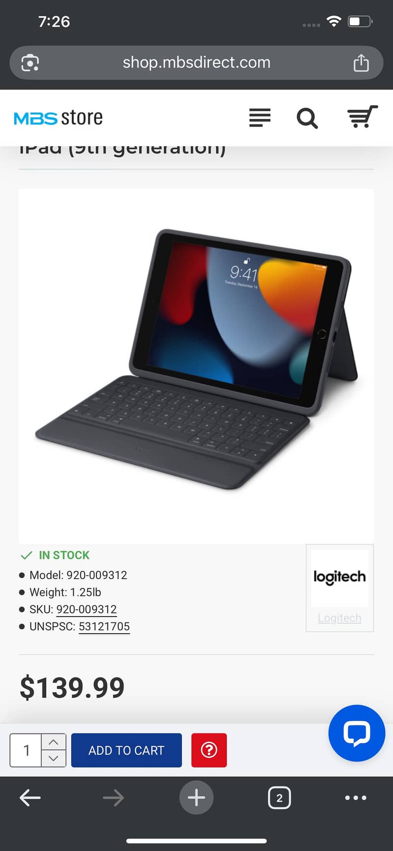 iPad Pro air case Logitech 2