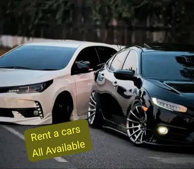 All cars available contact me . like cars aulto, vagan R , Corolla,