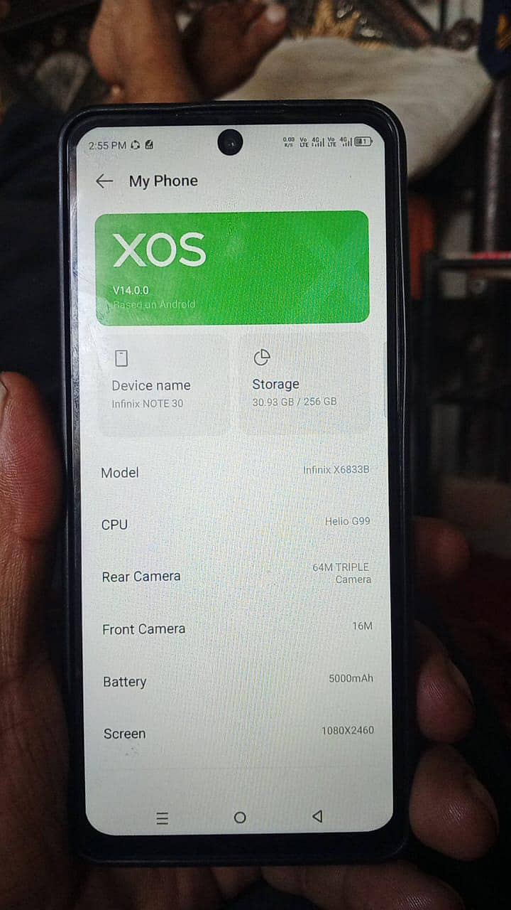 infinix Note 30 8+8  256 ha exchange bi ho ja ga 2