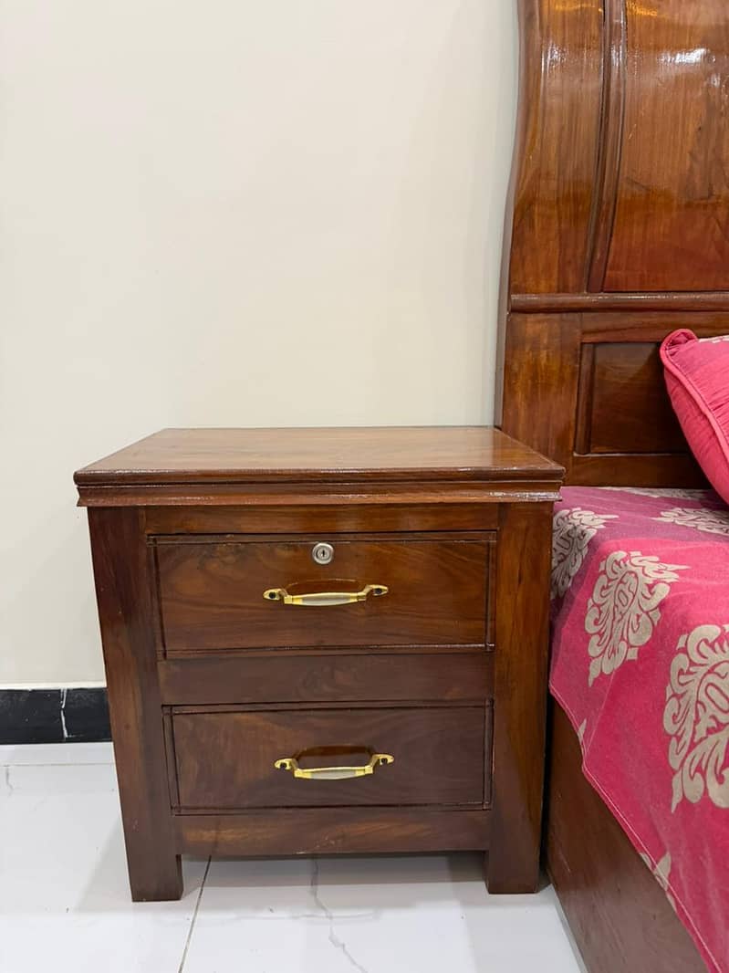 solid wood bed set 2