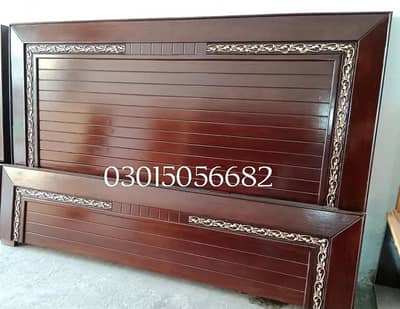 Bed Set, Wooden Bed, Side Tables, Bed for sale