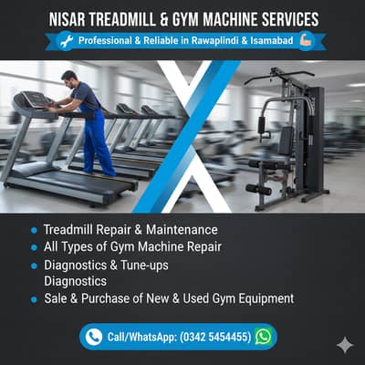 Nisar Treadmill & Gym Machine Services | Repair | Diagnostics | Tune-