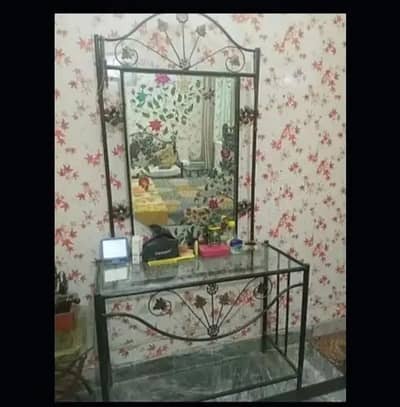 iron rod dressing table urgent sale negotiable