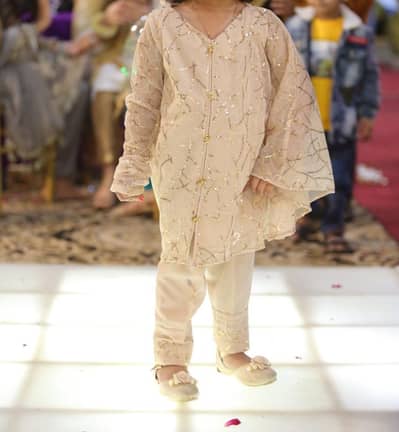 2 piece party wear dress for 3 years