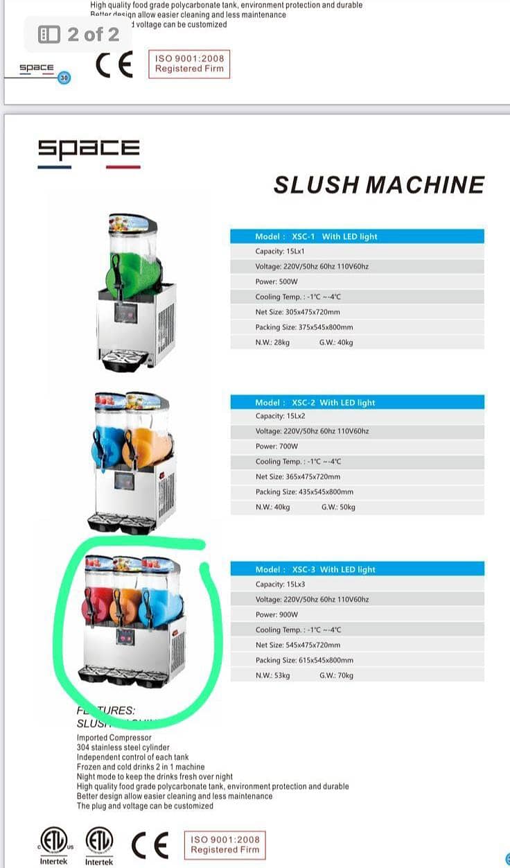 Slush machine available 1