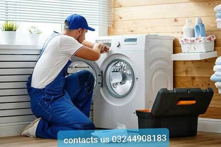 fully automatic washing machine repair and install with cleaning