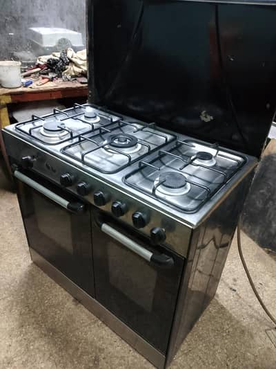 care  three burner cooking range oven