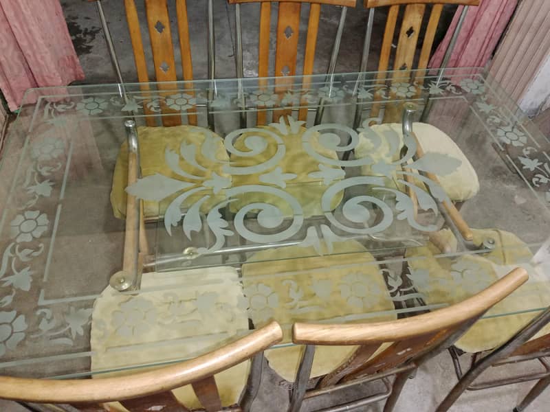 6 Seater Dining Table Set 4