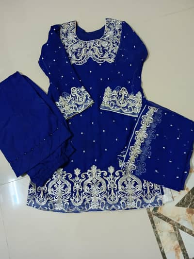 3 piece party wear dress