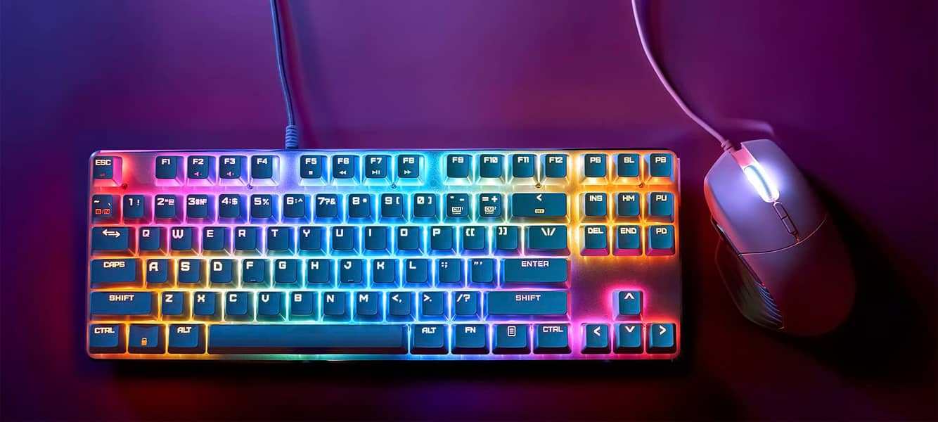 New RGB Gaming Mechanical - Semi- Keyboard Red, Blue, Brown Switches ...
