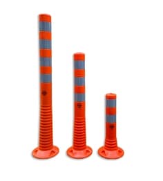 Traffic delinator devider cones barrier with reflective lens