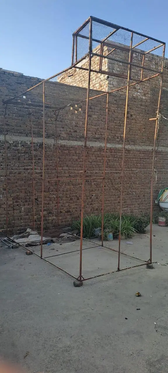 Pigeons cage for sale Size 14 feet length 5 feet width ha  net jali ha