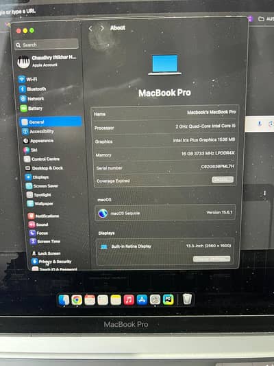 Macbook Pro 2020, 13-inch 16GB / 512GB
