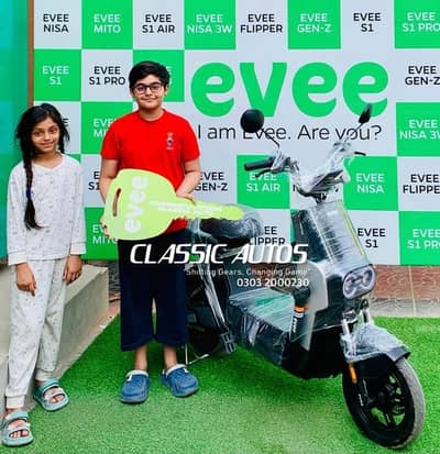Easy Installment on Evee Mito Electric Scooty 2025 New Zero Meter