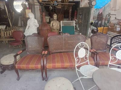 wooden sofa sets antique sette sheesham imported furniture cane chairs
