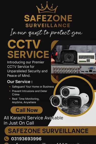 CCTV CAMERAS SERVICES AVAILABLE ALL KARACHI