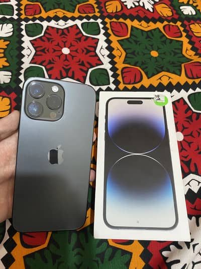Iphone 14 pro max 128 gb Jv 9/10 call on 03183125410