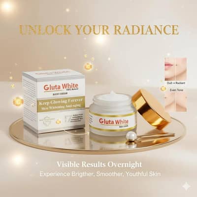 gluta white night cream