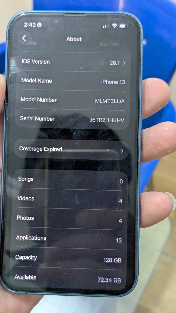 IPhone 13 128 gb PTA approved 3