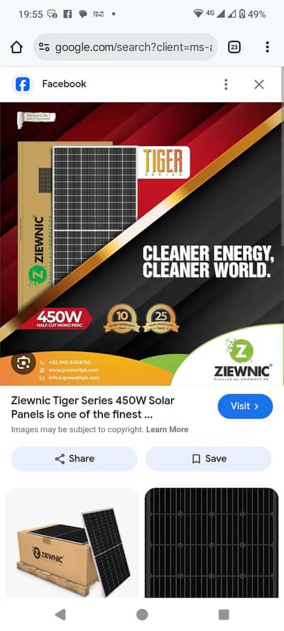 ziewnic 450watts solar panels halfcut mono perc used 3 years